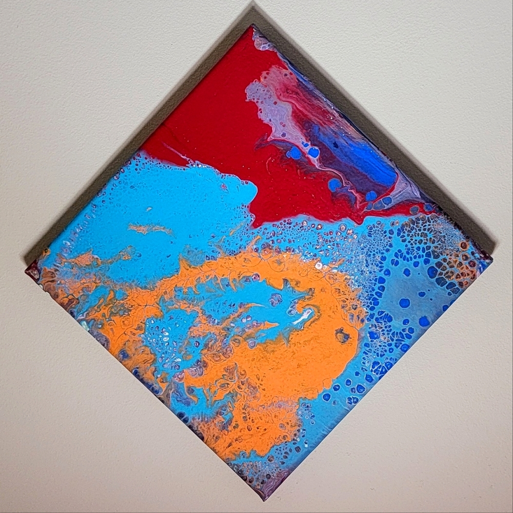 Acrylic Pour Painting / Abstract Fluid Art